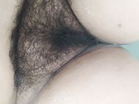 draining cunt juice from fat furry cunt