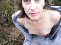 Slim, hairy and small tits slut wife