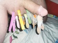 Mein Minischwanz abgebunden