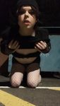 Sissy CD sucking cocks and stripping in public