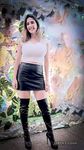 The anal slut Queen Eugenia in high boots