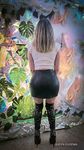 The anal slut Queen Eugenia in high boots