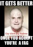 Faggot Andrew exposed in sex porn network