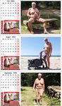 NackterHaro - Mein Nackt-Kalender 2026 4x3 Monate