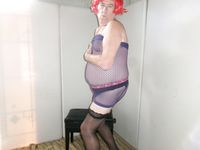 Photos from the shooting of Sissy Sharons New Blue Dress