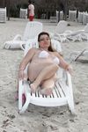 Annie Martin - Quebec Canada - Cuba Beach white bikini