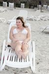 Annie Martin - Quebec Canada - Cuba Beach white bikini