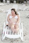 Annie Martin - Quebec Canada - Cuba Beach white bikini