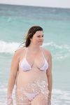 Annie Martin - Quebec Canada - Cuba Beach topless pregnant