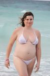 Annie Martin - Quebec Canada - Cuba Beach topless pregnant