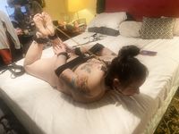 Slut Wife Anne Hogtied Naked Ballgagged and Toetied