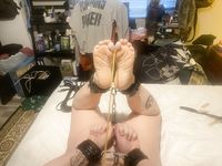 Slut Wife Anne Hogtied Naked Ballgagged and Toetied