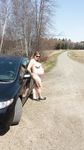 Annie Martin - Quebec Canada - Pregnant car slut exposed