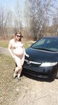 Annie Martin - Quebec Canada - Pregnant car slut exposed