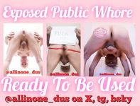 Public Whore and bareback cumdump Allinone