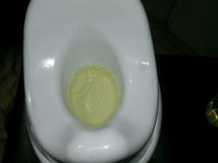 photos from the shooting of, Sissy Sharon uses a potty