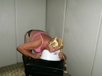 photos from the shooting of, Sissy Sharon uses a potty