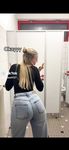 Blonde Girl twerks with her Ass