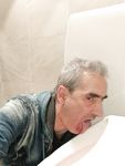 The loser faggot Oleg Yakubovsky licking urinals.