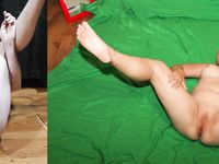 Annie Martin and her cuck naked from Quebec Canada