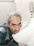 Toilet fagot loser Oleg Yakuba lick urinal.