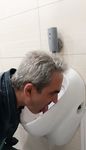 Toilet fagot loser Oleg Yakuba lick urinal.