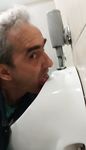 Toilet fagot loser Oleg Yakuba lick urinal.