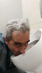Toilet fagot loser Oleg Yakuba lick urinal.
