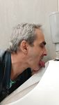 Toilet fagot loser Oleg Yakuba lick urinal.
