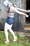 White slave girls in obscene short shorts!