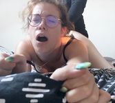 French slut Charlene loves sucking cock !