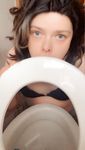 Exposed public toilet licking sissy