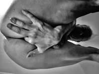 Michel dube full naked with cock holding his ID card