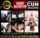 Cumwhore and bareback slut Allinone aka @allinone_dus