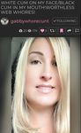 Blackmail white whore cunts