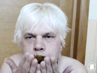 Toilet slave named Armands Lusis from Latvia as scat model