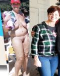 Clothed/unclothed mature women