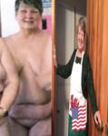 Clothed/unclothed mature women