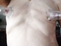 pink chastity with belt and nipple sucker