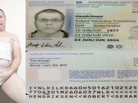 Exposed Webslut Robert Hendriksen ID Card Verification