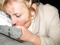 Caroline Polish outdoor oral slut