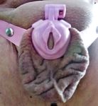 Completely without a penis and testicles, everything pushed