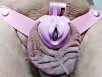 Completely without a penis and testicles, everything pushed