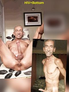 Bareback Moe showing erection and pussy