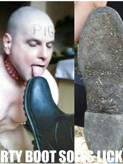 lick the shit from my soles
