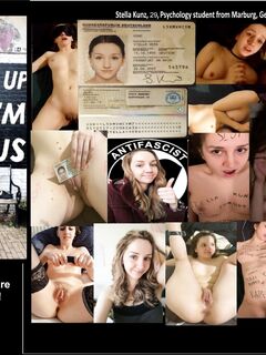 German Antifa psychology student Stella Kunz exposed