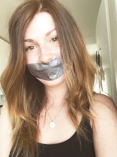 Moona tape gagged