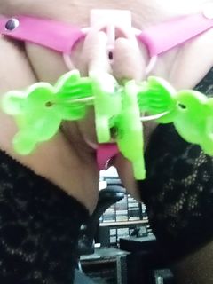 Completely without a penis or testicles