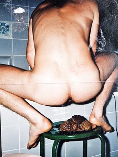 pervert Guy shitting huge Pile of Shit