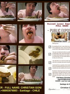 christian goni loser ruined exposed fagggot shiteater